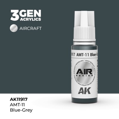 Акрилова фарба AMT-11 Blue-Grey / Сіро-синій AIR АК-interactive AK11917 детальное изображение AIR Series AK 3rd Generation