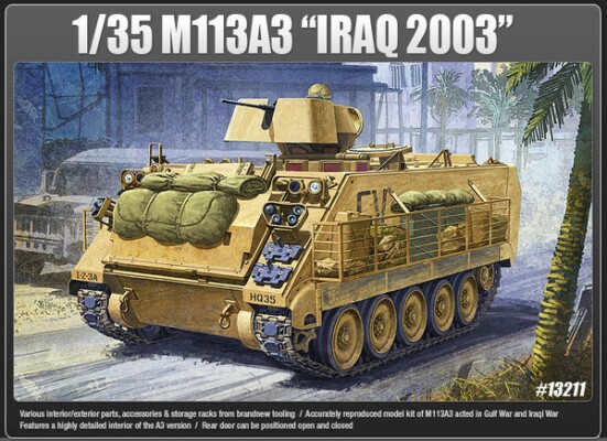 Сборная модель 1/35 БТР M113A3 Ирак 2003 Академия 13211 детальное изображение Бронетехника 1/35 Бронетехника