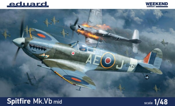 Сборная модель 1/48 Самолет Spitfire Mk.Vb mid Эдуард 84186 детальное изображение Самолеты 1/48 Самолеты