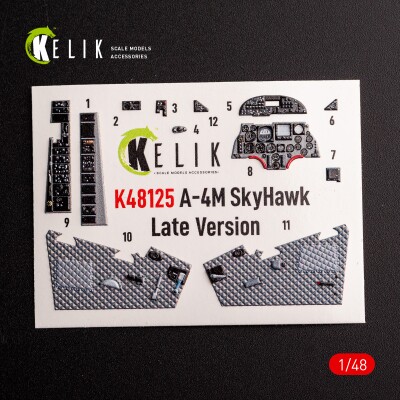 A-4M Late Production декаль интерьер для комплекта Magic Factory 1/48 KELIK K48125 детальное изображение 3D Декали Афтермаркет