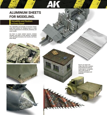 Алюмінієвий лист 200 мкм (мікрометр) 200х250 мм AK-interactive AK8313 детальное изображение Разное Инструменты