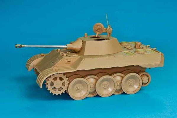 Металевий ствол 50мм KwK 39 L/60 для танка VK1602 Leopard в масштабі 1/35 детальное изображение Металлические стволы Афтермаркет