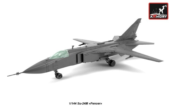 Сборная модель 1/144 Тактический фронтовой бомбардировщик Су-24М на вооружении зарубежных стран детальное изображение Самолеты 1/144 Самолеты