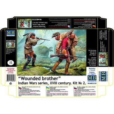 Wounded comrade. series of Indian wars, 18th century. set number 2 детальное изображение Фигуры 1/35 Фигуры
