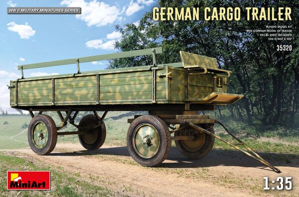 Немецкий грузовой прицеп детальное изображение Автомобили 1/35 Автомобили
