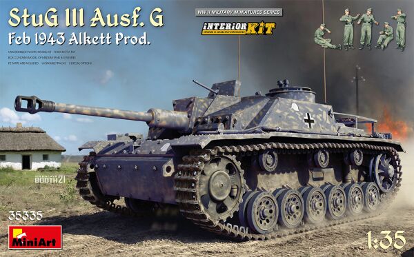 Німецька САУ StuG III Ausf. G з екіпажем, Лютий 1943 детальное изображение Бронетехника 1/35 Бронетехника