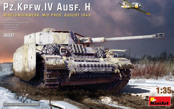 preview Німецький танк Pz.IV Ausf.H Nibelungenwerk (серпень 1943) 1:35