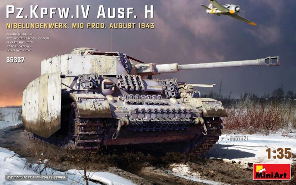 German tank Pz.IV Ausf.H Nibelungenwerk (August 1943) 1:35 детальное изображение Бронетехника 1/35 Бронетехника