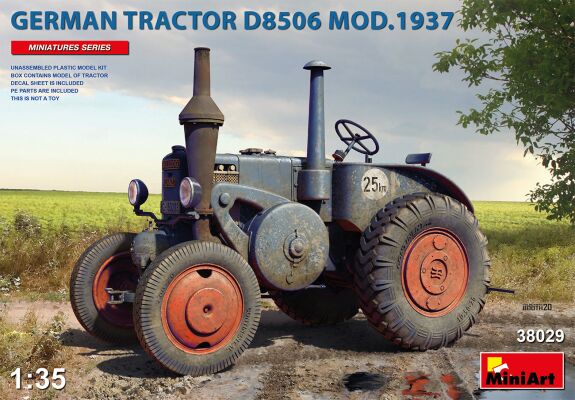 German tractor D8506 mod. 1937  детальное изображение Автомобили 1/35 Автомобили