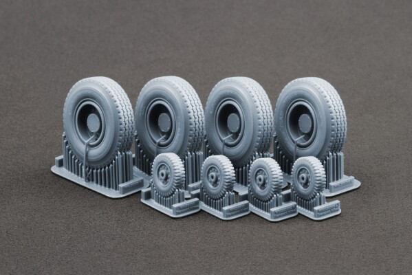 Набор колес для гаубицы M198 (обычные и деформированные) от Trumpeter ScaleX WM 35038C детальное изображение Колёса Афтермаркет