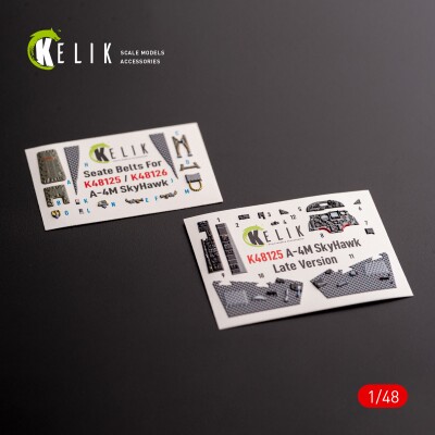A-4M Late Production декаль интерьер для комплекта Magic Factory 1/48 KELIK K48125 детальное изображение 3D Декали Афтермаркет