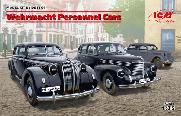 Cars of the Wehrmacht (&quot;Cadet K38&quot; - sedan, &quot;Captain&quot; - sedan, &quot;Admiral&quot; - sedan) детальное изображение Автомобили 1/35 Автомобили