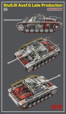 Збірна модель 1/35 САУ Штуг.III Ausf.G пізнього виробництва (повний інтер'єр) Rye Field Model RM-5088 детальное изображение Бронетехника 1/35 Бронетехника