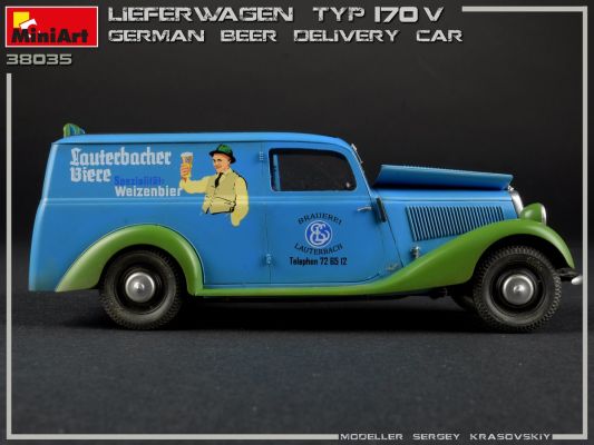 Немецкая Грузовая Машина Тип 170V для Доставки Пива детальное изображение Автомобили 1/35 Автомобили