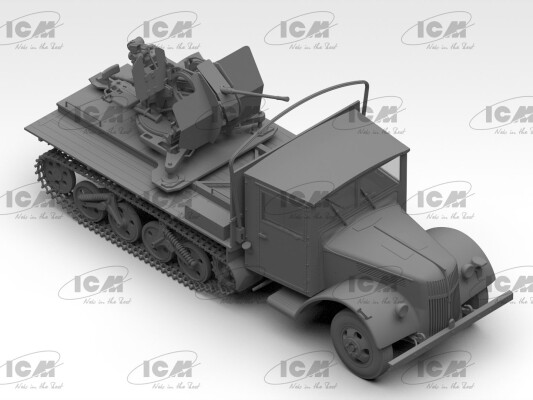 Збірна модель 1/35 Автомобіль протиповітряної оборони Sd.Kfz.3b з Flak 38 ICM 35455 детальное изображение Артиллерия 1/35 Артиллерия