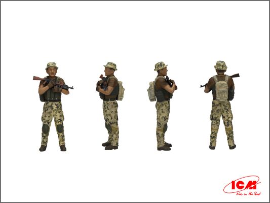 Сборная модель 1/35 фигуры журналисты на войне ICM35751 детальное изображение Фигуры 1/35 Фигуры
