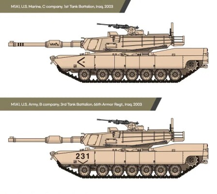 Збірна модель 1/72 Танк M1A1 Абрамс (Корпуса морської піхоти США) Academy 13430 детальное изображение Бронетехника 1/72 Бронетехника