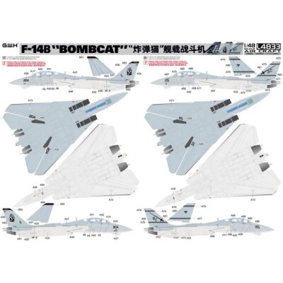 Збірна модель 1/48 Літак Grumman F-14 B Bombcat Great Wall Hobby L4833 детальное изображение Самолеты 1/48 Самолеты