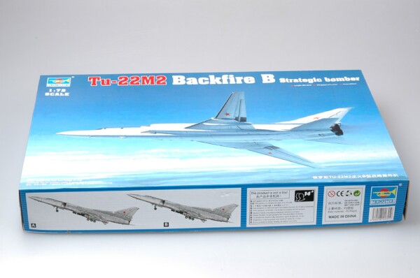 Сборная модель 1/72 Стратегический бомбардировщик Ту-22М2 «Backfire B» Трумпетер 01655 детальное изображение Самолеты 1/72 Самолеты