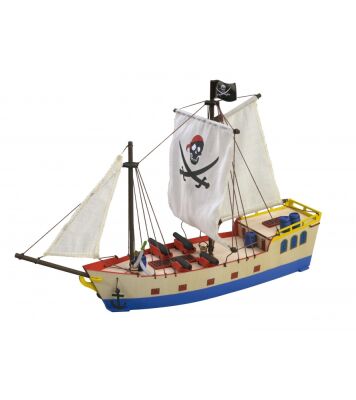 Деревянная модель для детей +8: Пиратский корабль детальное изображение Для детей Модели из дерева