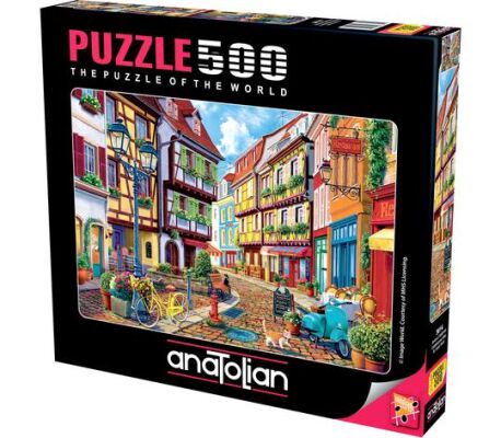 Puzzle Cobblestone Alley 500pcs детальное изображение 500 элементов Пазлы