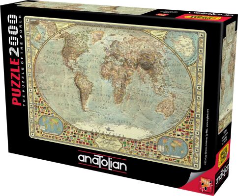 Puzzle World Map 2000pcs детальное изображение 2000 элементов Пазлы