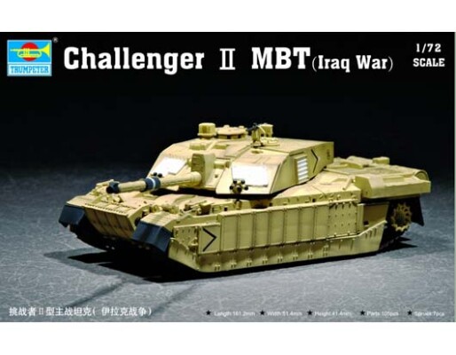 Сборная модель 1/72 Основной боевой танк Челленджер 2 (война в Ираке) Трумпетер 07215 детальное изображение Бронетехника 1/72 Бронетехника