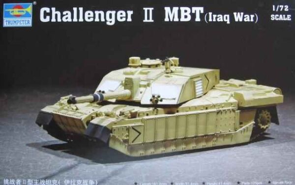 Збірна модель 1/72 британський танк Challenger II MBT(Iraq War) Trumpeter 07215 детальное изображение Бронетехника 1/72 Бронетехника