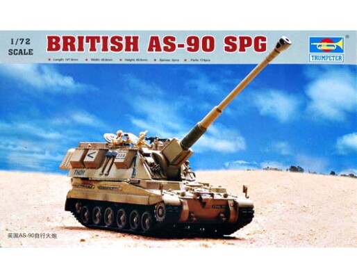 Scale model 1/72 British self-propelled gun AS-90 Trumpeter 07221 детальное изображение Артиллерия 1/72 Артиллерия