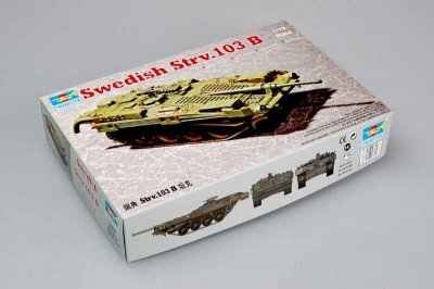 Scale model 1/72 swedish tank Strv 103B Trumpeter 07248 детальное изображение Бронетехника 1/72 Бронетехника