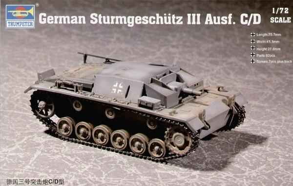 German Sturmgeschutz III Ausf. C/D детальное изображение Бронетехника 1/72 Бронетехника