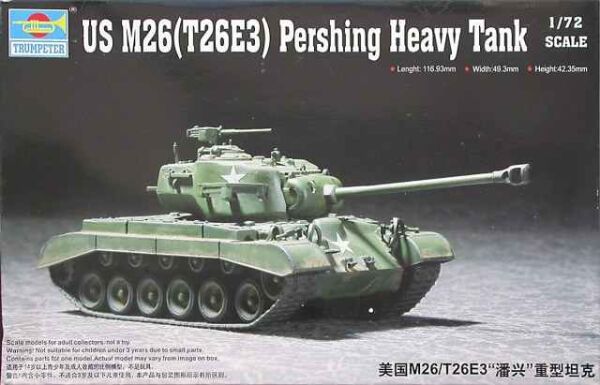 US M26(T26E3) Pershing Heavy Tank детальное изображение Бронетехника 1/72 Бронетехника