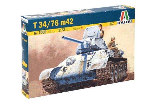 Збірна модель 1/72 Танк T-34/76 M42 Italeri 7008 детальное изображение Бронетехника 1/72 Бронетехника