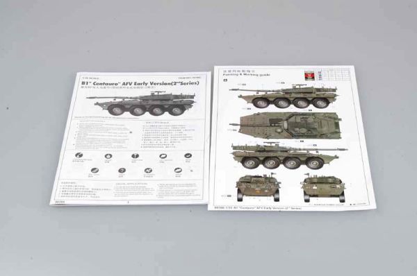 Scale model 1/35 Italian combat vehicle B1 Centauro Trumpeter 00386 детальное изображение Бронетехника 1/35 Бронетехника