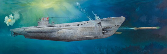 Збірна модель 1/48 Німецький підводний човен DKM типу VIIC U-552 Trumpeter 06801 детальное изображение Подводный флот Флот