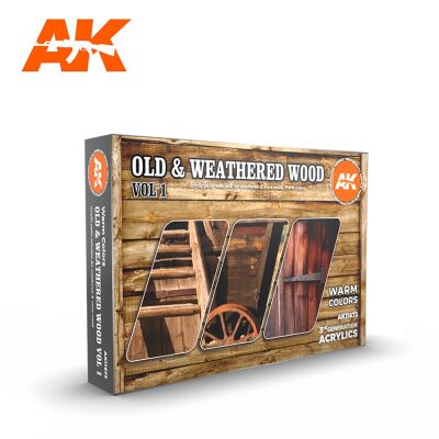 OLD &amp; WEATHERED WOOD VOL1 / Набір фарб кольору старої деревини (Набір 1) детальное изображение Наборы красок Краски