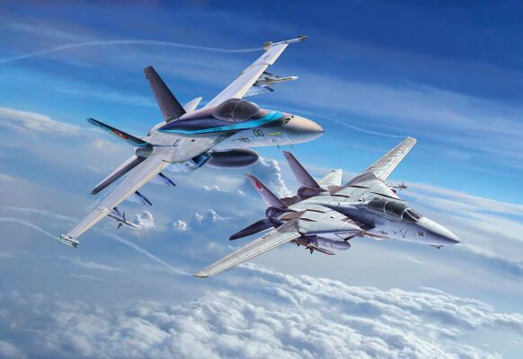 Самолеты Top Gun 1&amp;2 Maverick's F-14D Tomcat&amp;F/A-18E Super Hornet детальное изображение Самолеты 1/72 Самолеты