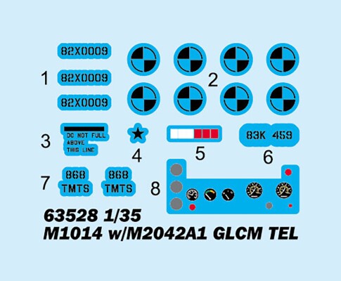 Збірна модель 1/35 ЗРК M1014 W/M2042A1 GLCM TEL IloveKit 63528 детальное изображение Зенитно ракетный комплекс Военная техника