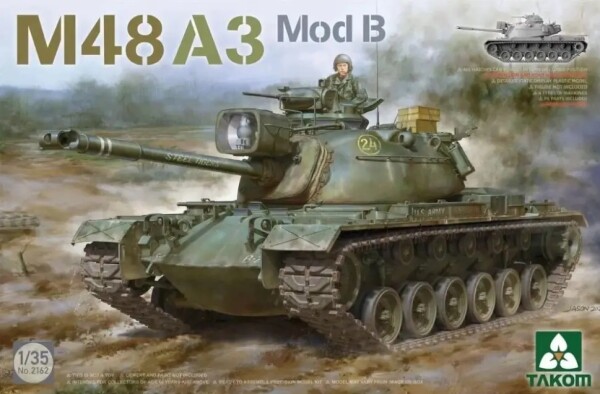 Сборная модель 1/35 Танк М48A5 Паттон Mod B Таком 2162 детальное изображение Бронетехника 1/35 Бронетехника