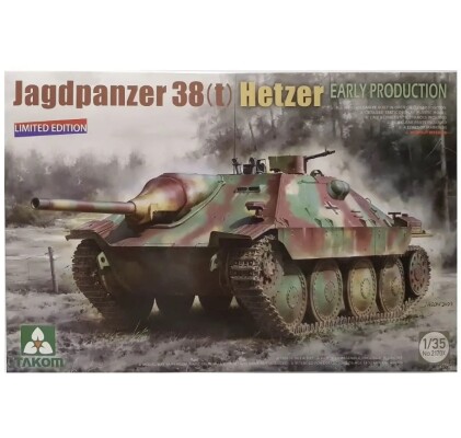 Сборная модель 1/35 САУ Jagdpanzer 38(t) Hetzer ранних выпусков (ОГРАНИЧЕННЫЙ ВЫПУСК) Таком 2170X детальное изображение Бронетехника 1/35 Бронетехника