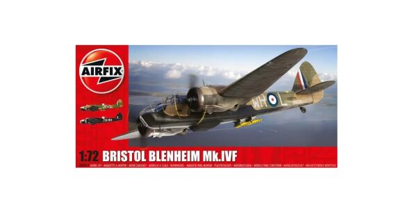 Scale model 1/72 English fighter Bristol Blenheim Mk IVF Airfix A04017 детальное изображение Самолеты 1/72 Самолеты