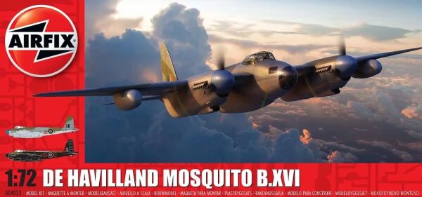 Збірна модель 1/72 британський винищувач De Havilland Mosquito B.XVI Airfix A04023 детальное изображение Самолеты 1/72 Самолеты