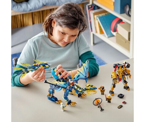 Конструктор LEGO NINJAGO Стихийный дракон против робота Императрицы 71796 детальное изображение NINJAGO Lego