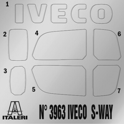 Сборная модель 1/24 Грузовой автомобиль / тягач Iveco S-WAY Italeri 3963 детальное изображение Грузовики / прицепы Гражданская техника