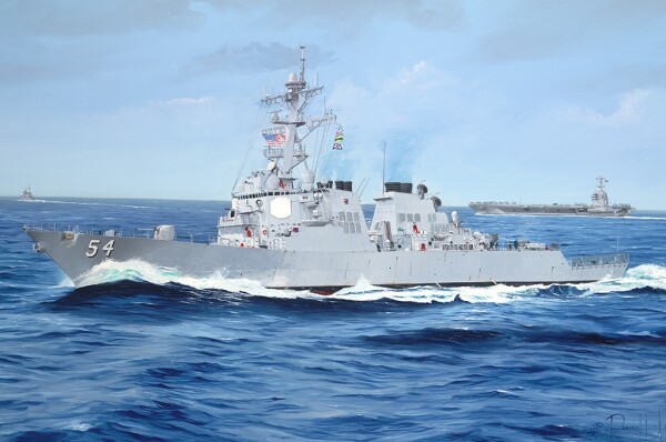Scale model 1/200 USS Destroyer Curtis Wilbur IloveKit 62007 детальное изображение Флот 1/200 Флот