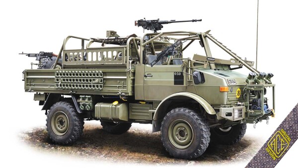 Збірна модель 1/72 JACAM 4x4 Unimog для патрулювання на великі відстані (4x4) ACE 72458 детальное изображение Автомобили 1/72 Автомобили