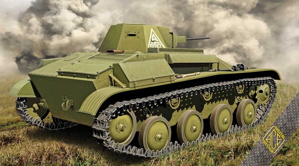 Сборная модель 1/72 Танк Т-60 производства ГАЗ (плавающие колеса, модель 1942 г.) ACE 72541 детальное изображение Бронетехника 1/72 Бронетехника