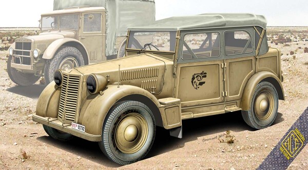 Scale model 1/72 Italian light military vehicle 508 CM Coloniale ACE 72548 детальное изображение Автомобили 1/72 Автомобили