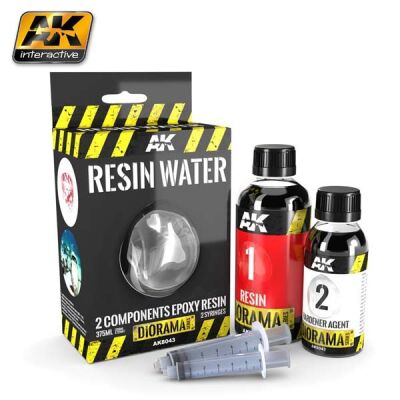 Resin Water 375ml - Двухкомпонентная эпоксидная смола для имитации чистой воды детальное изображение Материалы для создания Диорамы