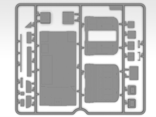 Сборная модель 1/35 Мобильный офис Монтгомери со штабом ICM 35604 детальное изображение Автомобили 1/35 Автомобили